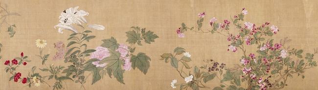 恽寿平：百花图（高清） 历代国画 第4张