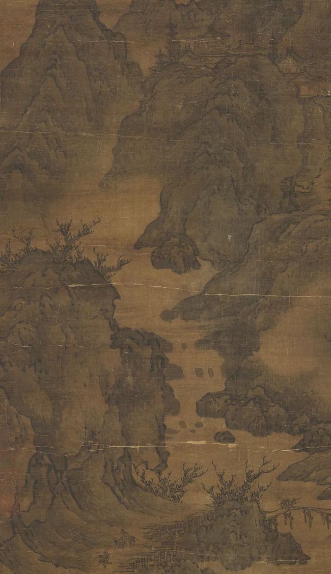 关仝《关山行旅图》 历代国画 第5张