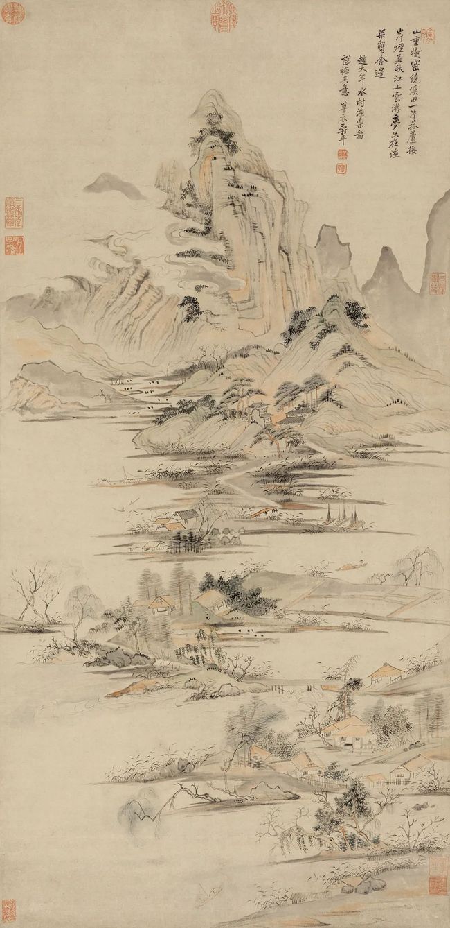 恽寿平：百花图（高清） 历代国画 第1张