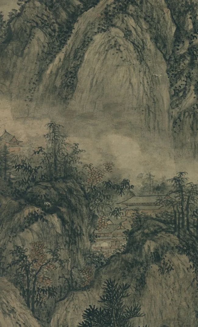 王绂《山亭文会图》 历代国画 第4张