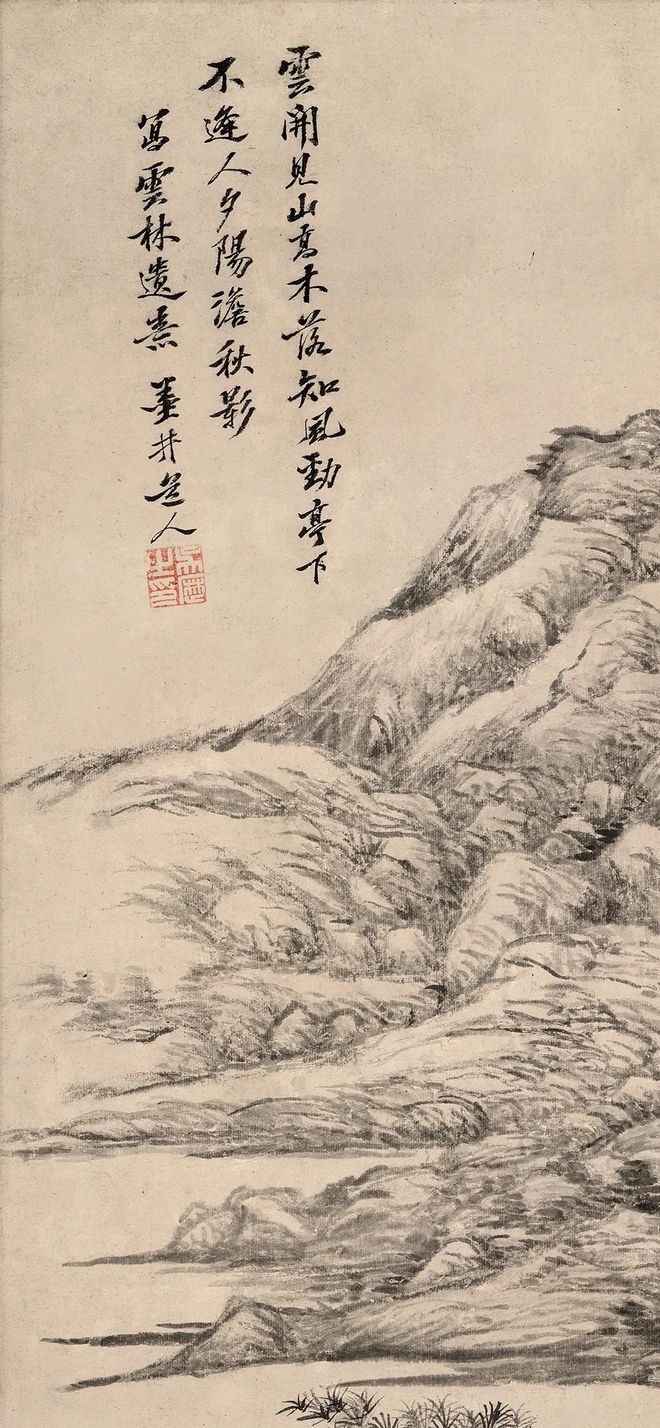 吴历《夕阳秋影图》 历代国画 第5张