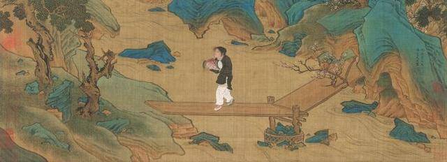 仇英《桃源仙境图》 历代国画 第5张