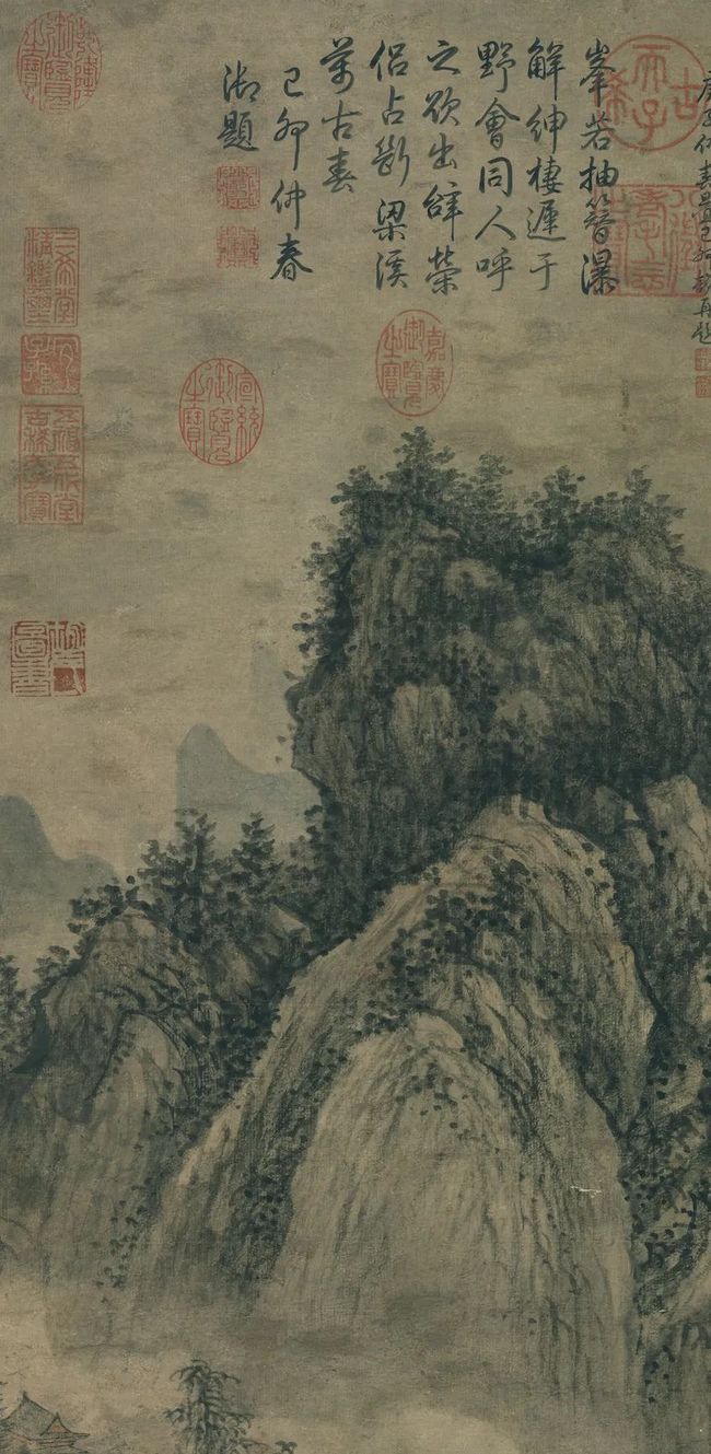 王绂《山亭文会图》 历代国画 第7张