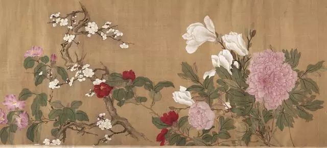 恽寿平：百花图（高清） 历代国画 第3张