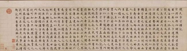 唐 危素楷书《陈氏方寸楼记》 历代书法 第1张