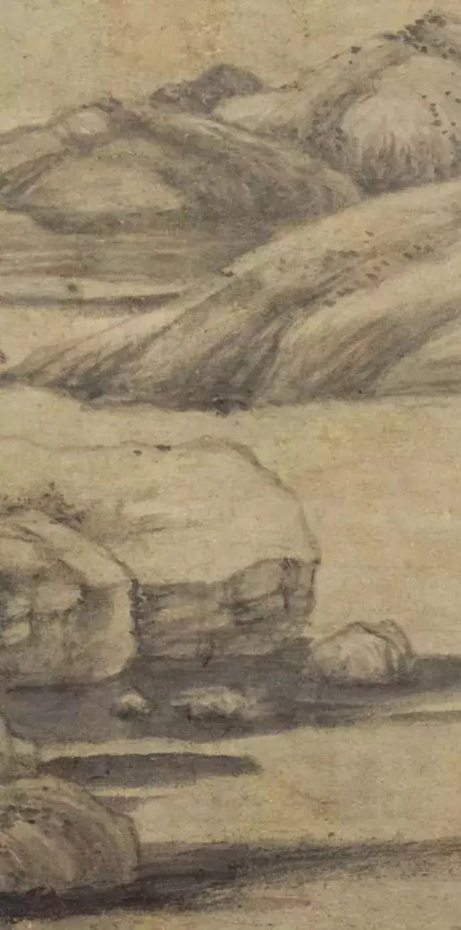 元 倪瓒《秋林野兴图》 历代国画 第8张