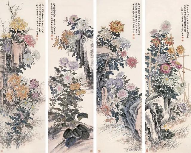 顾伯达《菊花》 历代国画 第27张