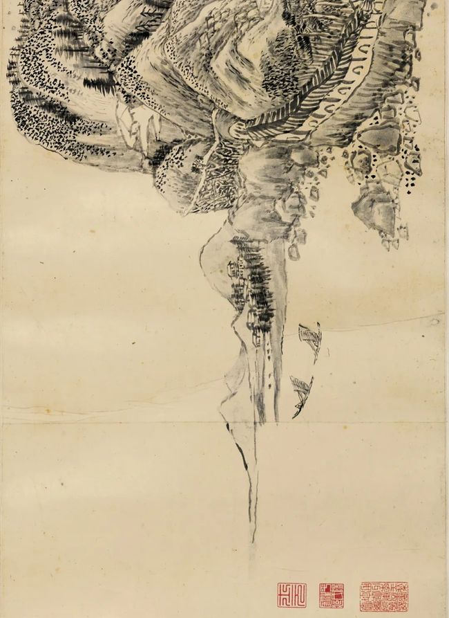 王铎 《 王屋图并草书诗卷》 历代书法 第4张