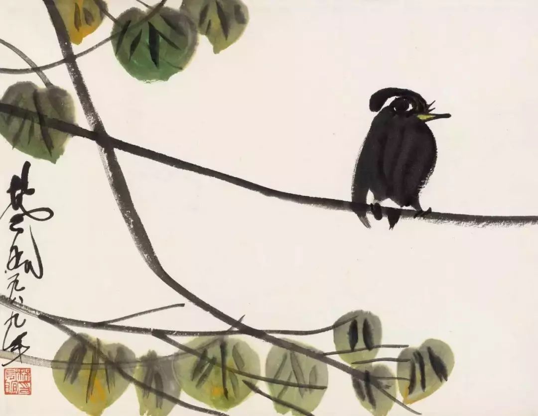 林风眠 笔下的呆萌小鸟 历代国画 第21张