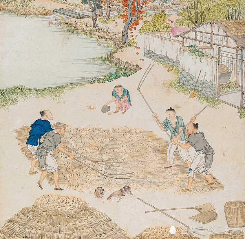 清代画家沈庆兰《农耕图》册 历代国画 第21张