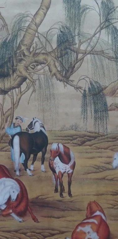 清 郎世宁《八骏图》 历代国画 第7张