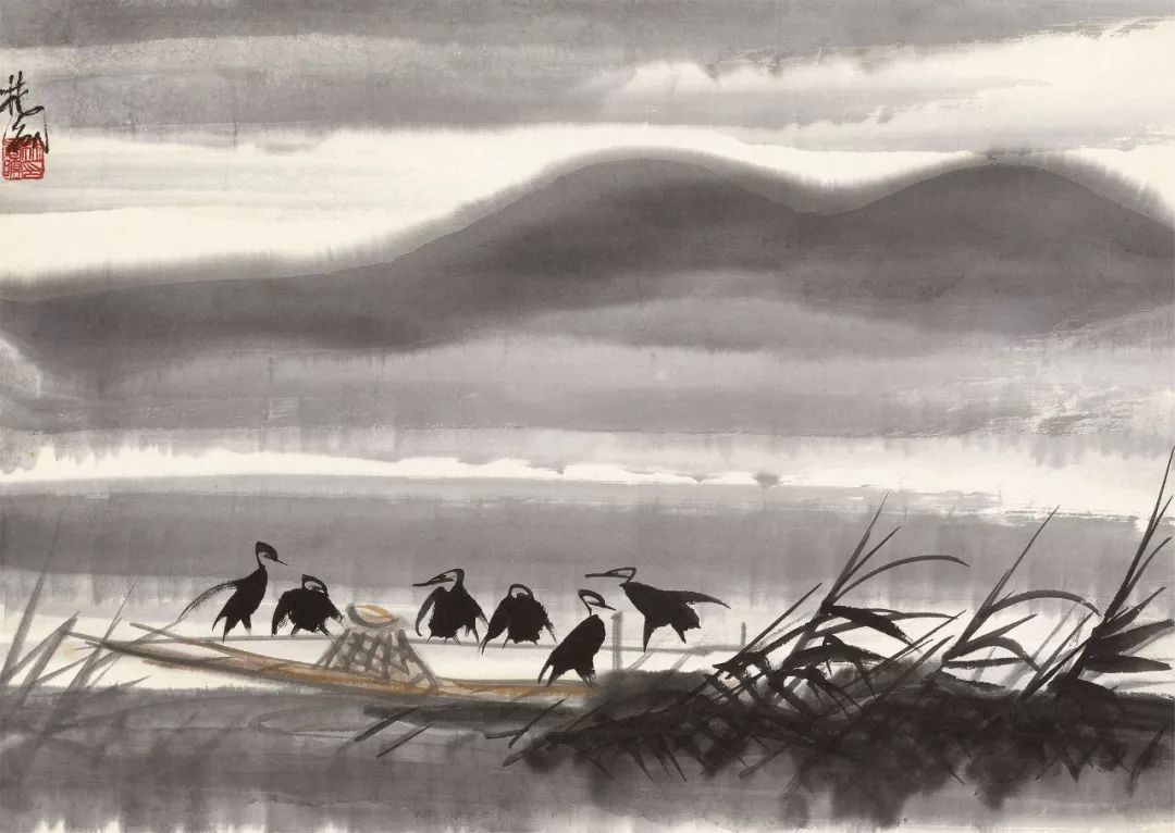 林风眠 笔下的呆萌小鸟 历代国画 第32张