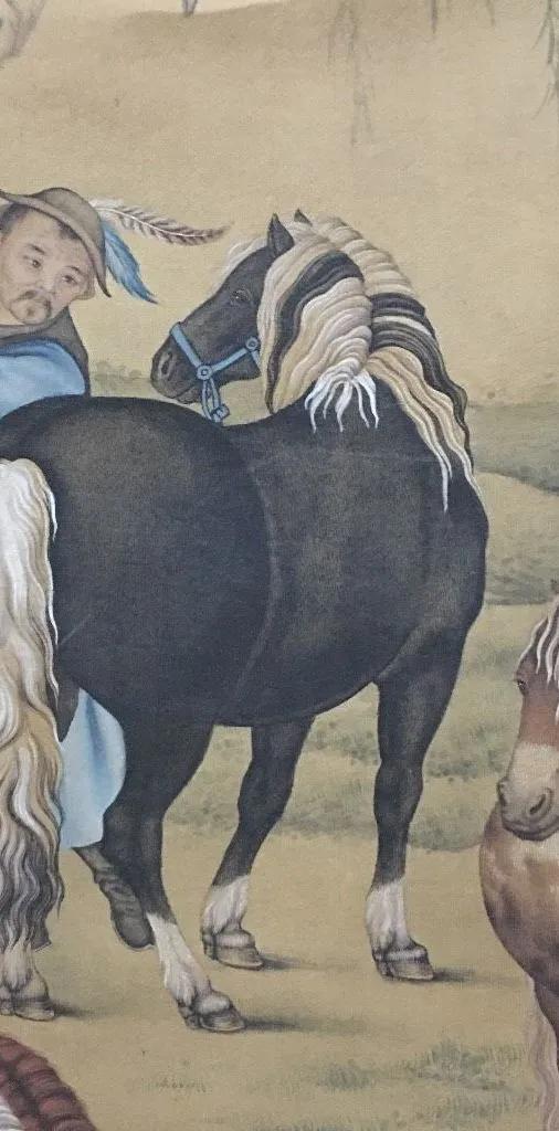 清 郎世宁《八骏图》 历代国画 第8张