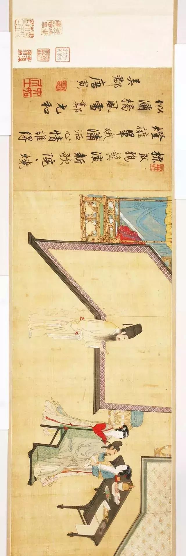 唐寅《临韩熙载夜宴图》欣赏 历代国画 第1张