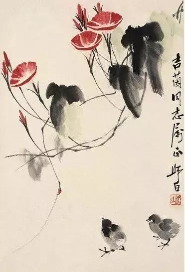 娄师白 《牵牛花》 历代国画 第12张