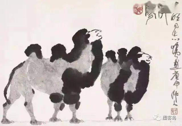 吴作人的水墨动物画 历代国画 第22张