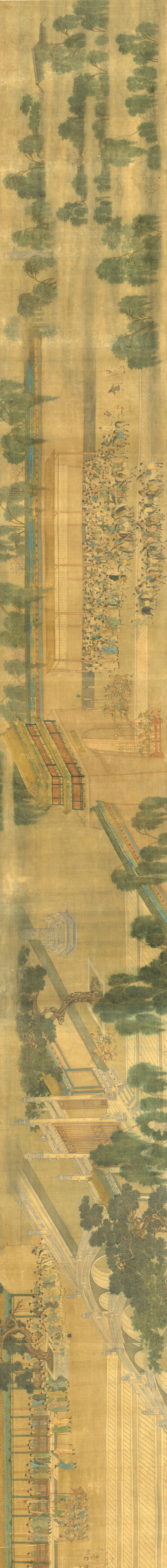 仇英《观榜图》卷 历代国画 第4张