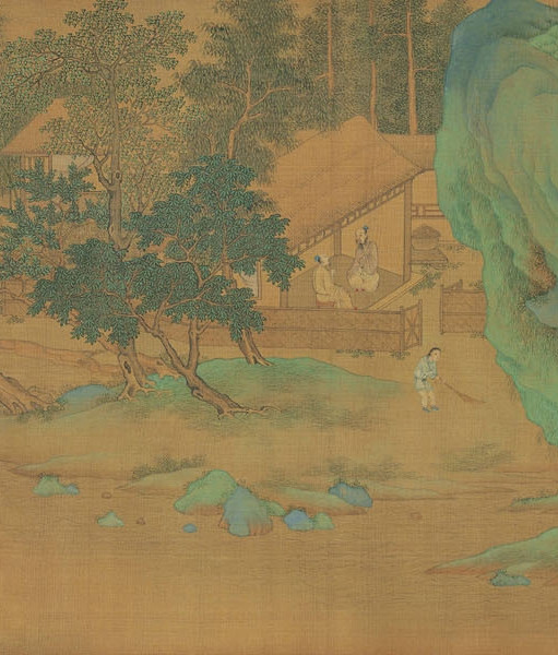 仇英《长夏江村图卷 》 历代国画 第2张