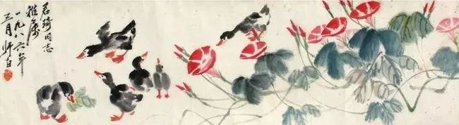 娄师白 《牵牛花》 历代国画 第21张