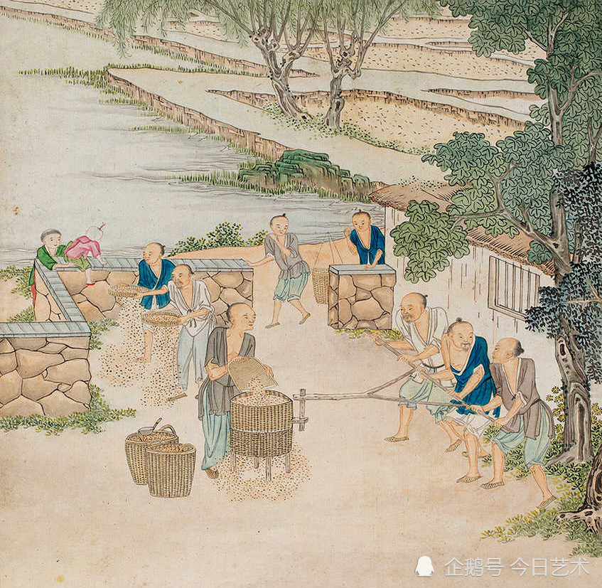 清代画家沈庆兰《农耕图》册 历代国画 第4张