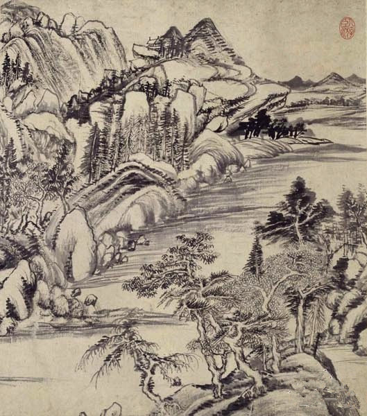 董其昌《书画合璧》卷 历代书法 第1张