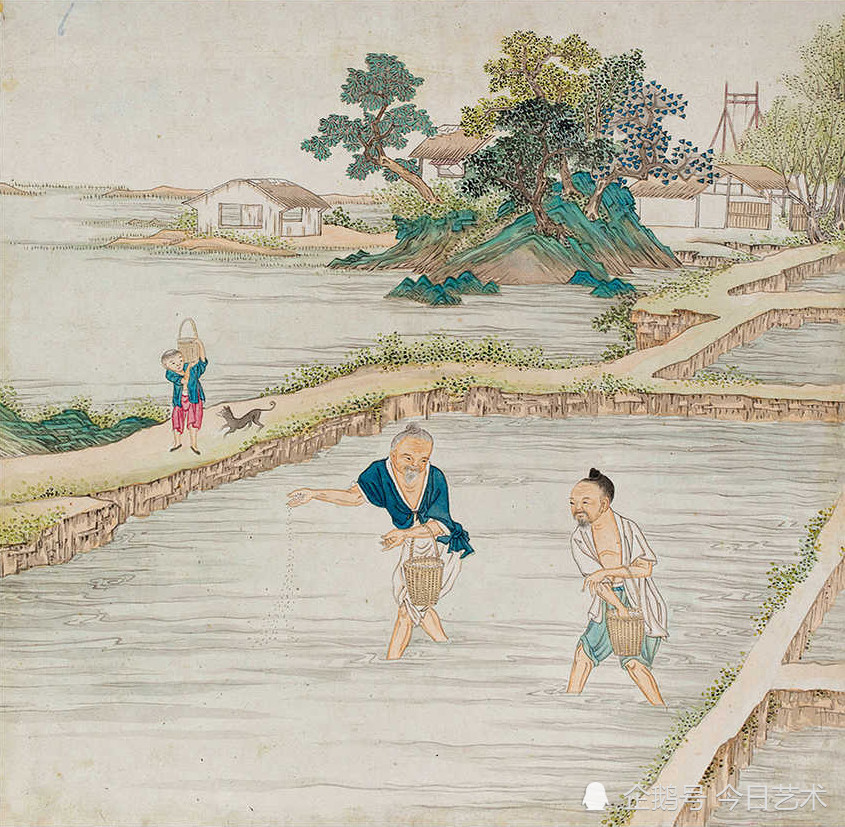 清代画家沈庆兰《农耕图》册 历代国画 第8张