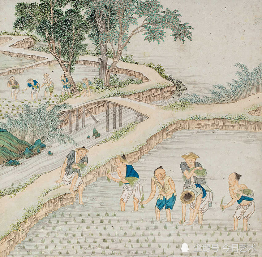 清代画家沈庆兰《农耕图》册 历代国画 第10张