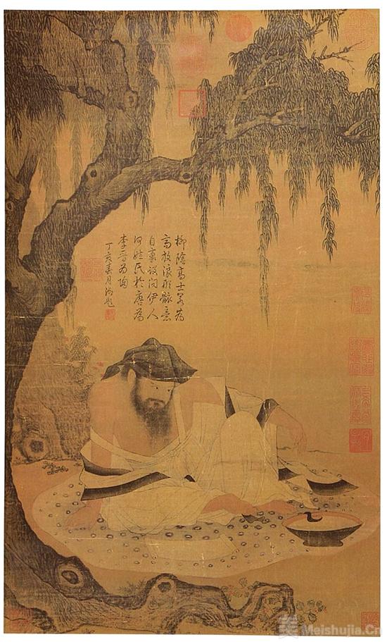 《柳荫高士图》彰显宋人志趣 历代国画 第1张