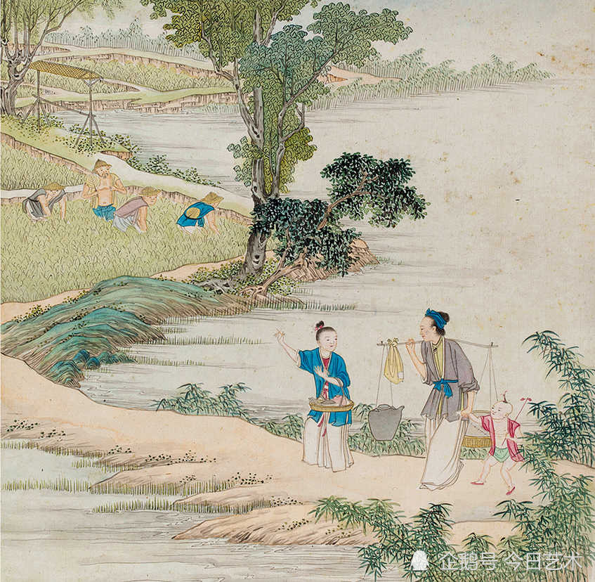 清代画家沈庆兰《农耕图》册 历代国画 第15张