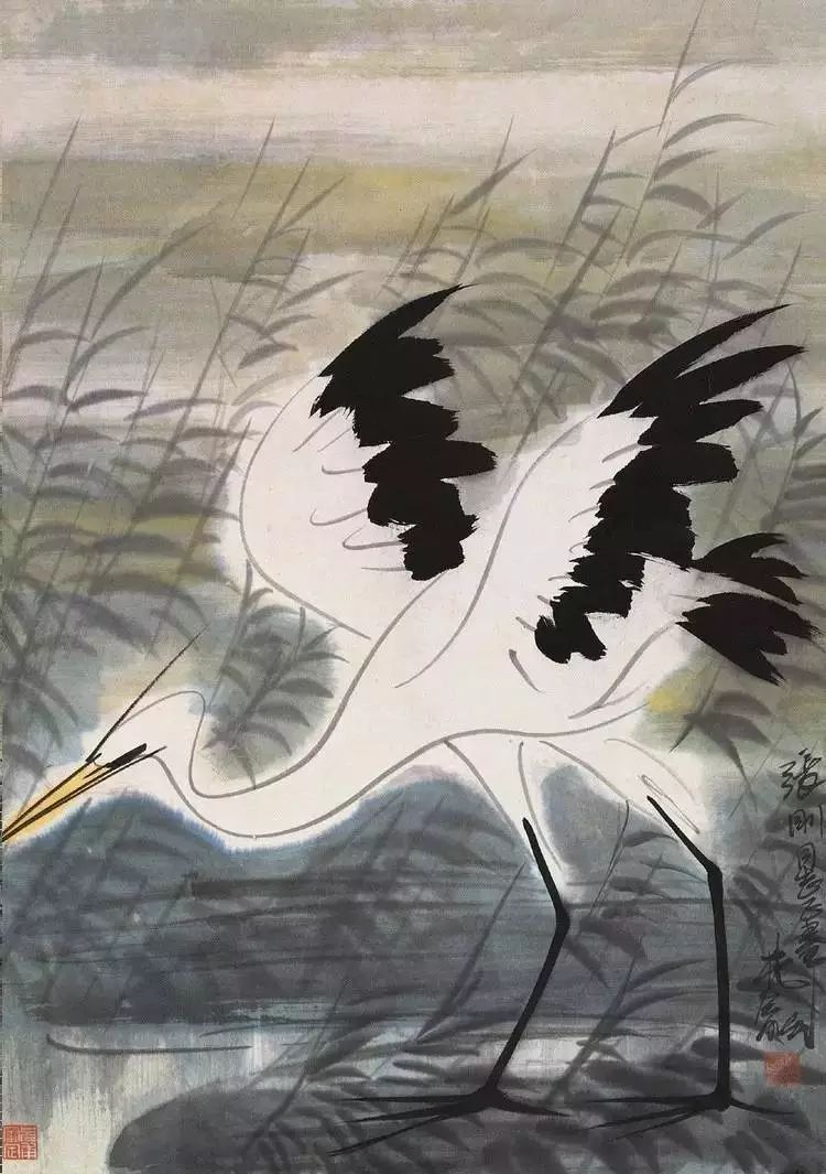 林风眠 笔下的呆萌小鸟 历代国画 第61张