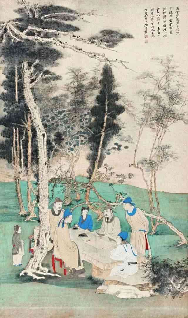 张大千最美青绿金碧山水欣赏 历代国画 第3张