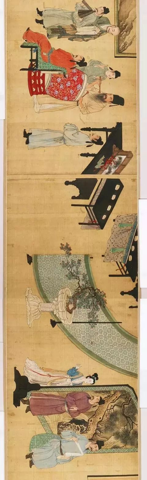 唐寅《临韩熙载夜宴图》欣赏 历代国画 第3张