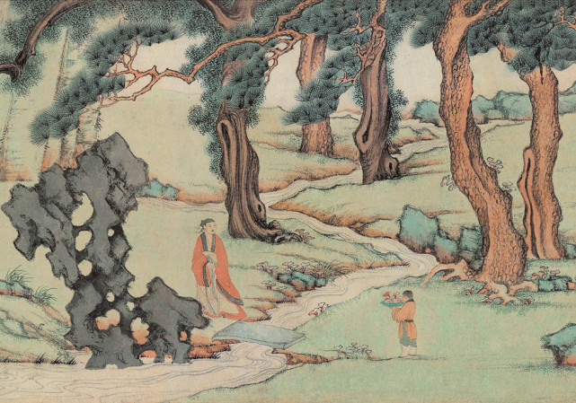 丁云鹏《少陵秋兴图》 历代国画 第3张