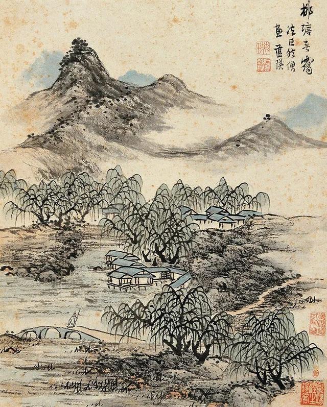 明 蓝瑛 《山水册》 历代国画 第3张