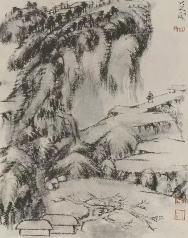 朱耷山水画鉴赏 历代国画 第6张