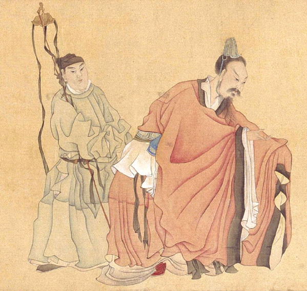 陈洪绶《晋爵图》卷 历代国画 第3张