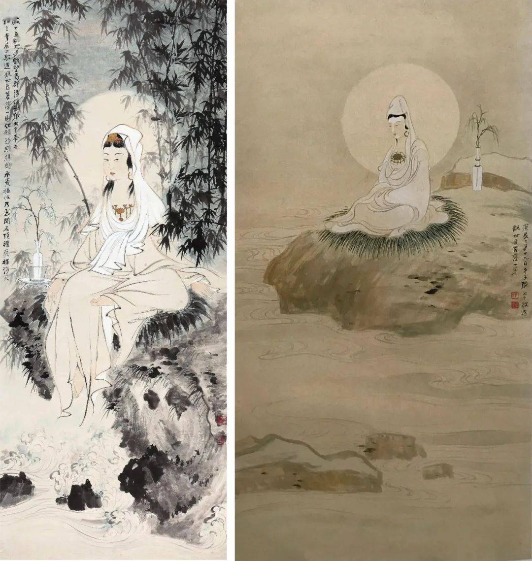 张大千 《南无观世音》 历代国画 第3张