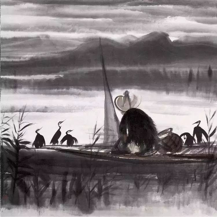 林风眠 笔下的呆萌小鸟 历代国画 第44张