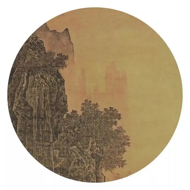 萧照.山腰楼观图 历代国画 第3张