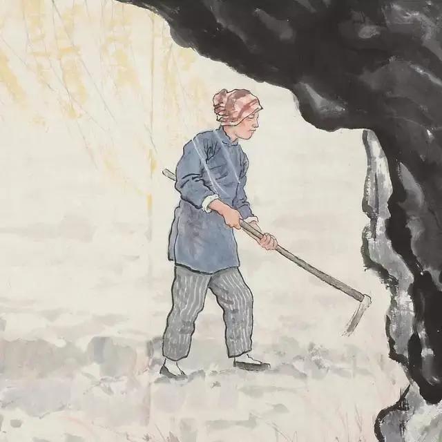 徐悲鸿 《九州无事乐耕耘》 历代国画 第8张