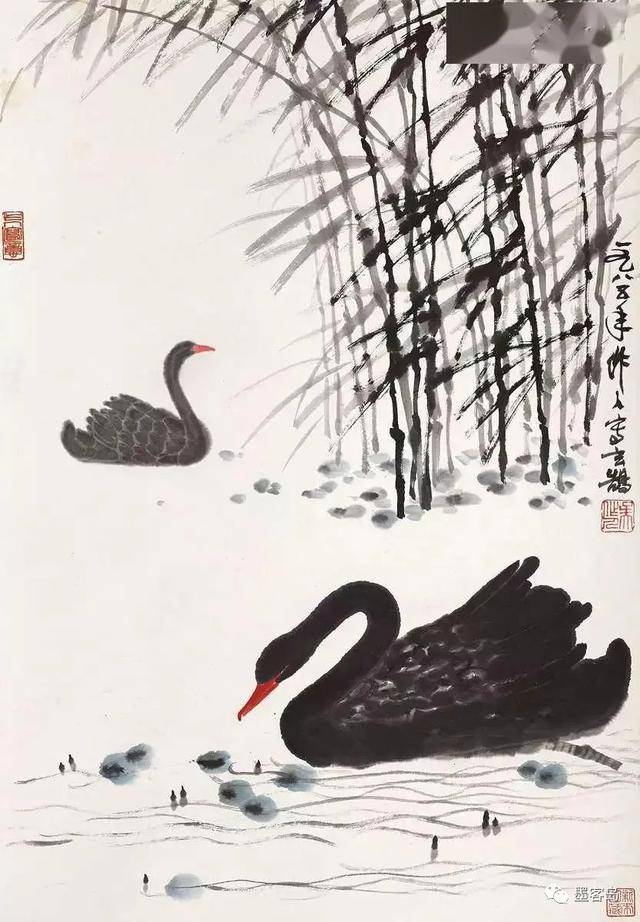 吴作人的水墨动物画 历代国画 第16张