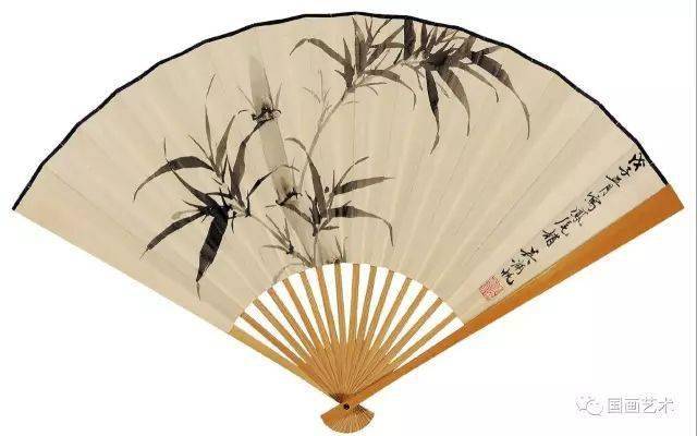 吴湖帆扇面作品欣赏（竹石山水） 历代国画 第3张