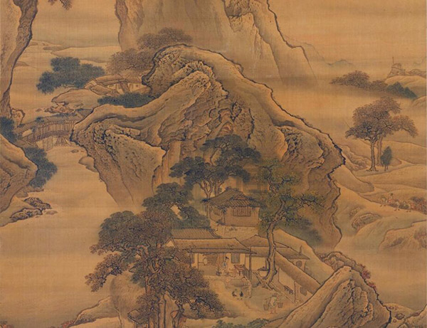 袁耀《山庄秋稔图》 历代国画 第3张