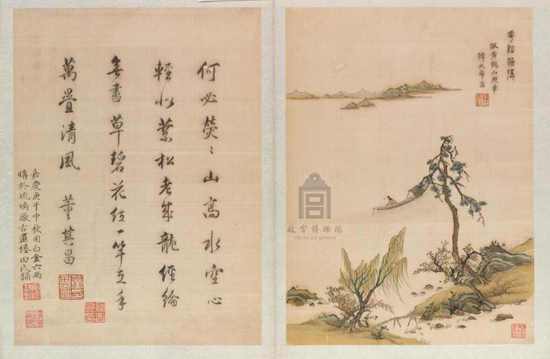 韩希孟顾绣名作《花溪渔隐图》 历代国画 第1张