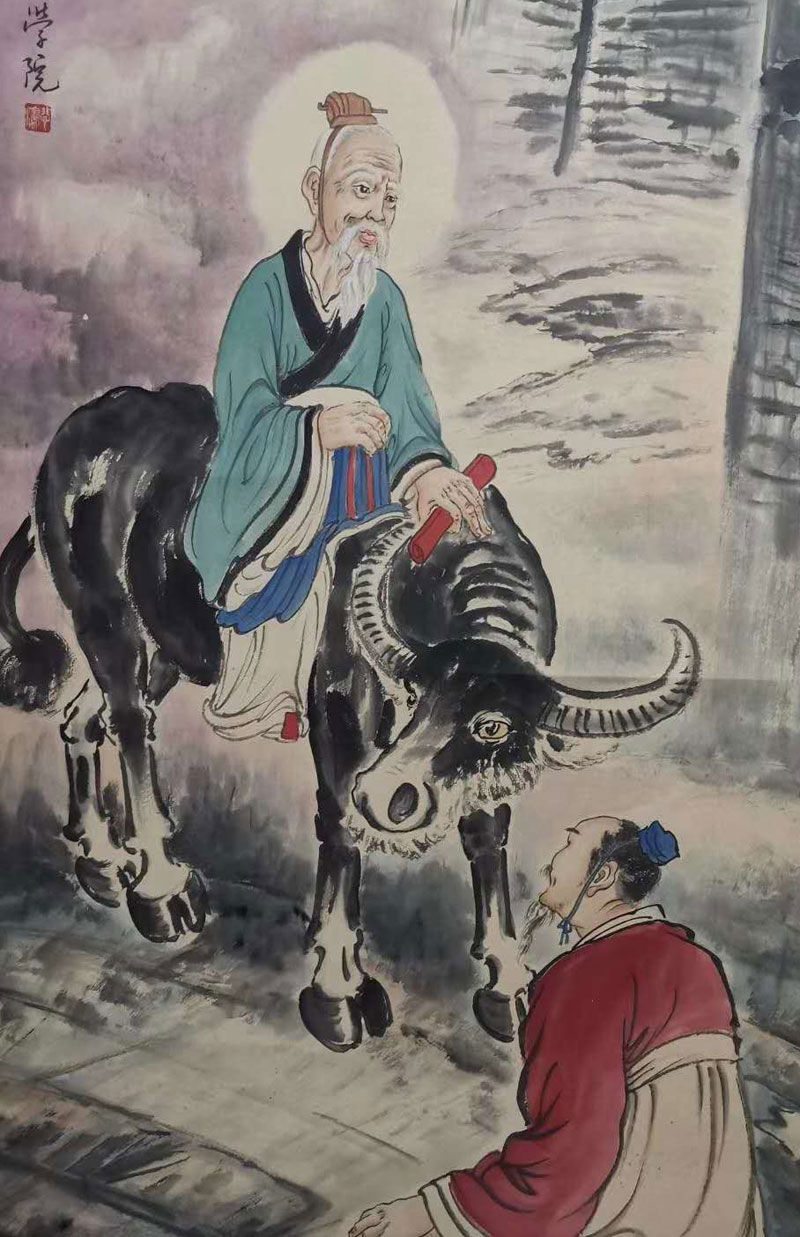 徐悲鸿《紫气东来》 历代国画 第3张