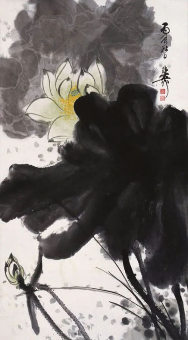 谢稚柳笔下的荷花，凝静含蓄中见潇洒！ 历代国画 第42张