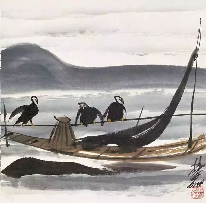 林风眠 笔下的呆萌小鸟 历代国画 第52张