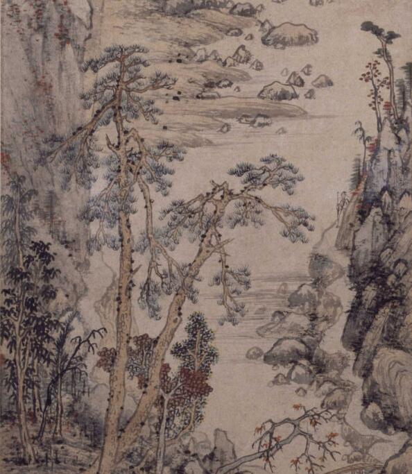 宋旭《万山秋色图》 历代国画 第6张