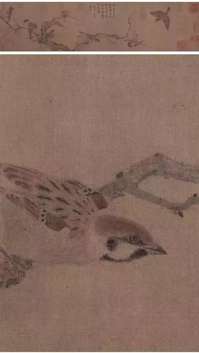 宋 崔白《寒雀图卷》 历代国画 第2张