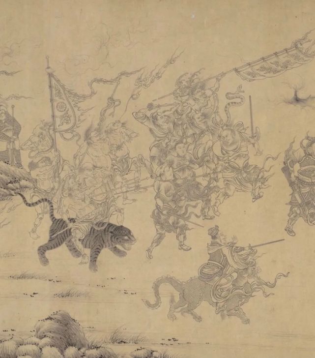 元 王振鹏《揭钵图》 历代国画 第5张